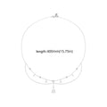 925 Sterling Silver White Gold Plated Sun and Moon Necklace Energy Pendant Neck Chain for Women Party Fine Jewelry Gift