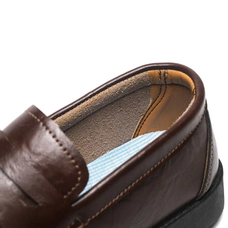 Mens Casual Leather Shoes Comfortable Slip on Loafers Leather Dress Shoe Classic Business Footwear zapatos para hombre chaussure