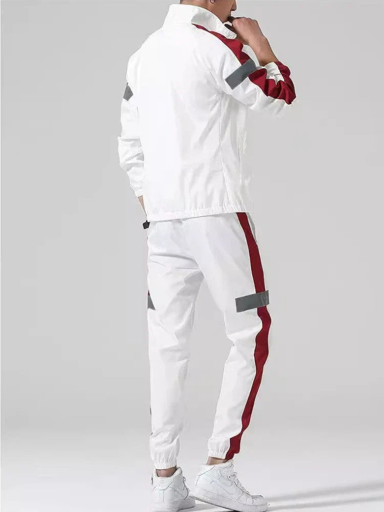 Sports Suit Men's Spring and Autumn Casual Running Sportswear Cardigan Casual Sweater Three-piece Suit