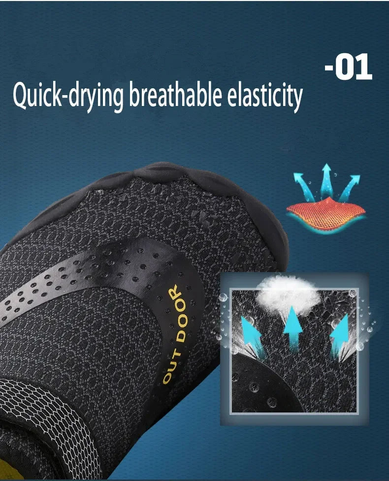 Unisex  Aqua Shoes Quick Dry Beach Shoes Men Breathable Sneakers Barefoot Upstream Water Shoes Women Swimming Sport Shoe