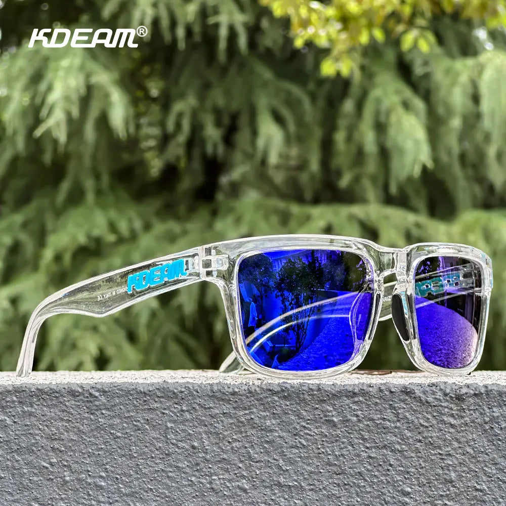 Unisex Square Sunglasses Polarized Coated Lens Suitable For Driving Fishing Sunglasses Anti-Blue Light Computer Eyeglasses