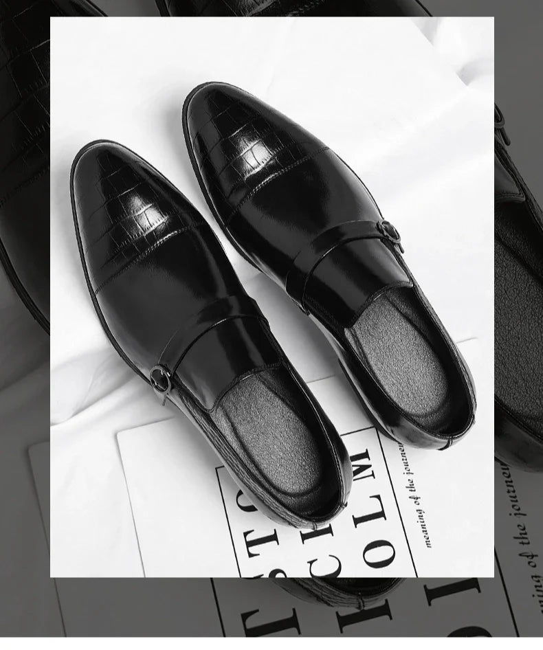 Designer Cow Leather Elegant Shoes Man Summer Autumn Business Casual Wedding Shoes Male British Style Fashion Dress Shoe Man