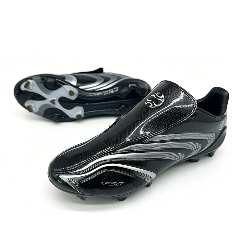 F50+ Professional Mens Soccer Shoes Training Non-Slip Turf Soccer Cleats Boys TF/FG Football Sneakers Man Chuteira Campo 39-45