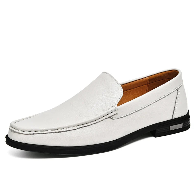 Male Comfy Walking Shoe Genuine Leather Slip on Mens Loafers New Trend Casual Shoes Men Designer Moccasins Hot Sale Drive Shoes