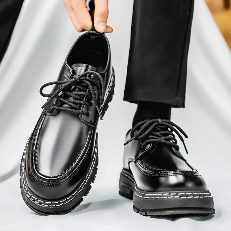 Men’s Durable Genuine Leather Casual Shoes – Breathable & Comfortable, EU Sizes 40–48