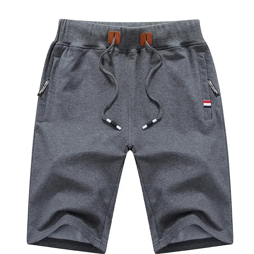 2024 New Men's Shorts Summer Breeches Cotton Casual Sweat Bermudas Men Black Homme Classic Brand Clothing Beach Shorts Male
