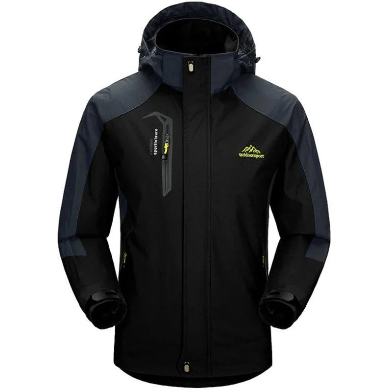 Outdoor Jacket Pants Sets Men Fleece Thermal Waterproof Windproof Hooded Jackets Hiking Military Trip Mountain Camping Clothes