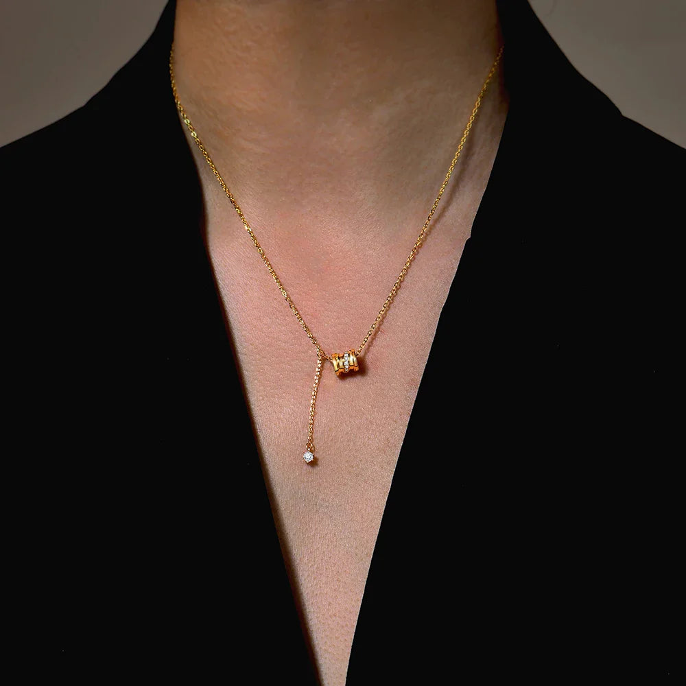 Minimalist Moissanite Necklace for Women Original Round Wheel Pendant S925 Sterling Silver Wedding Party Daily Jewelry