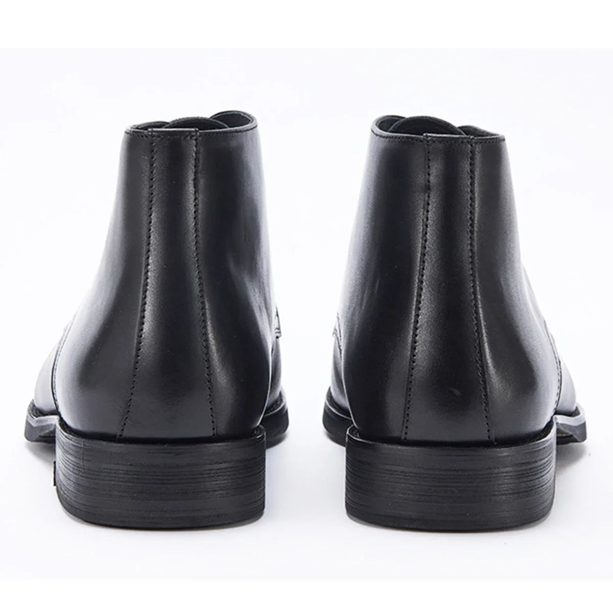 Calf Leather Men's Western Ankle Boots - Comfortable in Stock Chelsea Riding Boots for Men