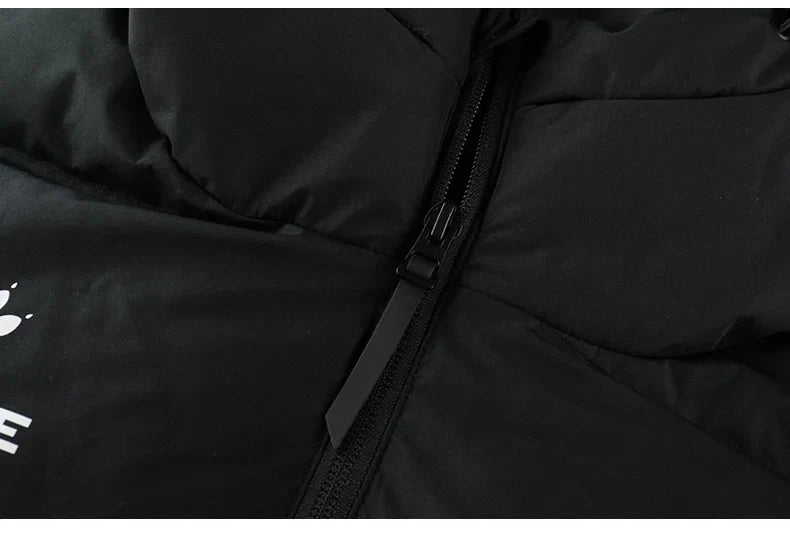Men Winter Jacket Long Sports Training Hooded Coat Outrwear Warm Silk Cotton Windproof Cotton Clothing пуховик женский
