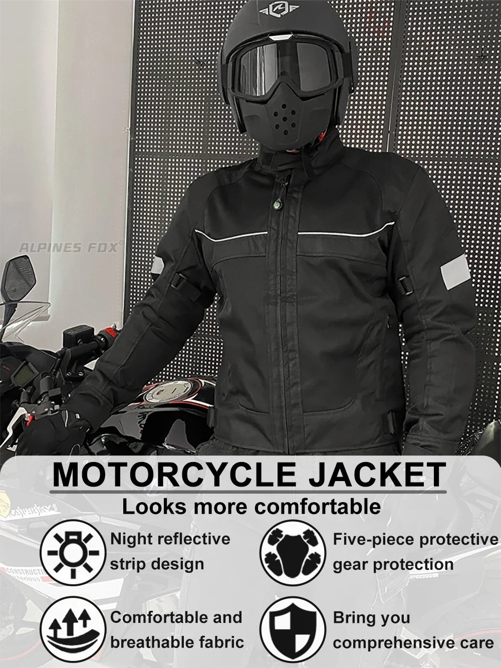 Summer Motorcycle Jacket Men's Motocross Jacket Motorcyclist Jacket Protective Gear Coat Racing Reflective Oxford Clothing M-5XL