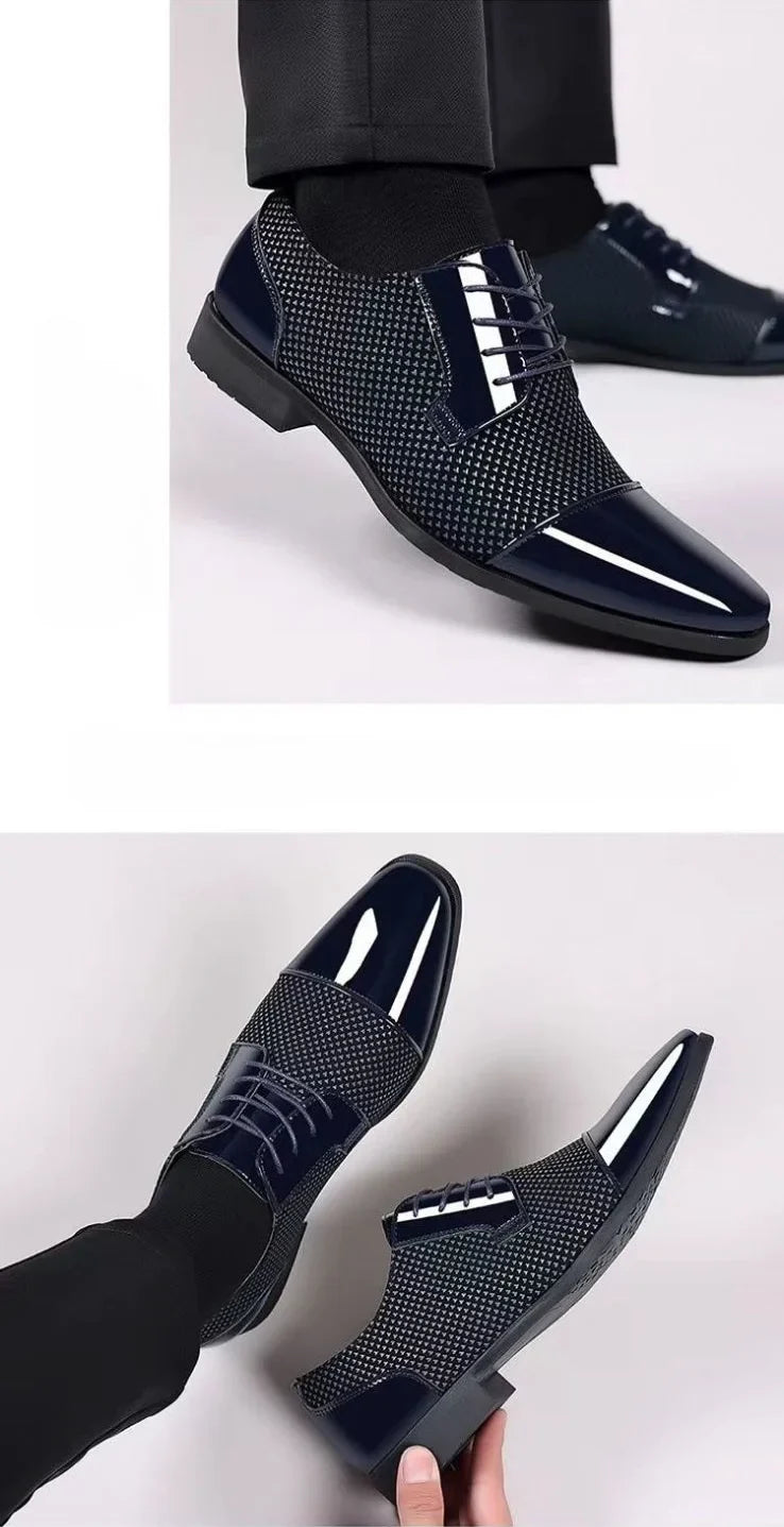 Dress Shoes Man Casual Business Pointed Toe Social Shoe for Men Breathable In Summer Leather Luxury Designer Clothing Low Price