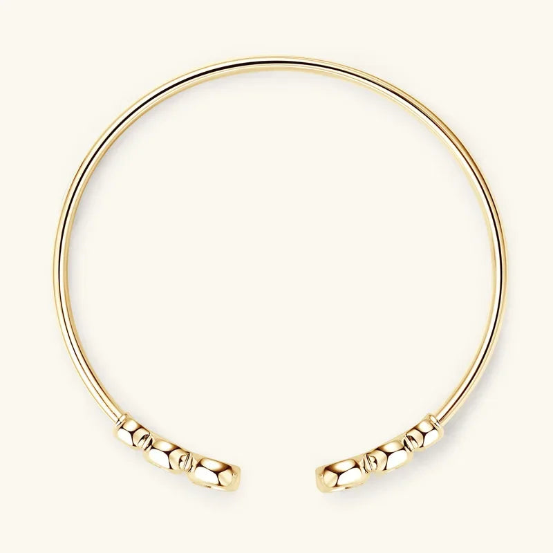Four Prong Moissanite Cuff Bangle 5mm 0.5CT Round Cut D Color 925 Silver Open Hand Chain Bracelet For Women Girl Lady Gift