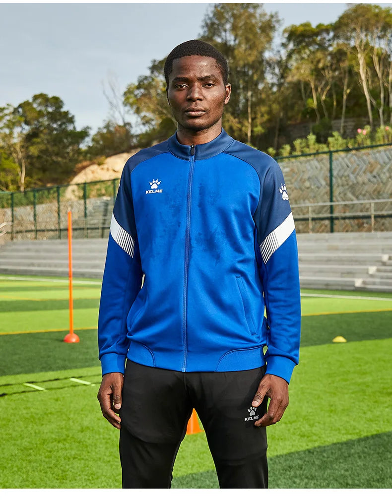 Sports Coat China League One Player's Edition Men's Football Training Knitted Jacket Playoff Coat Running Top