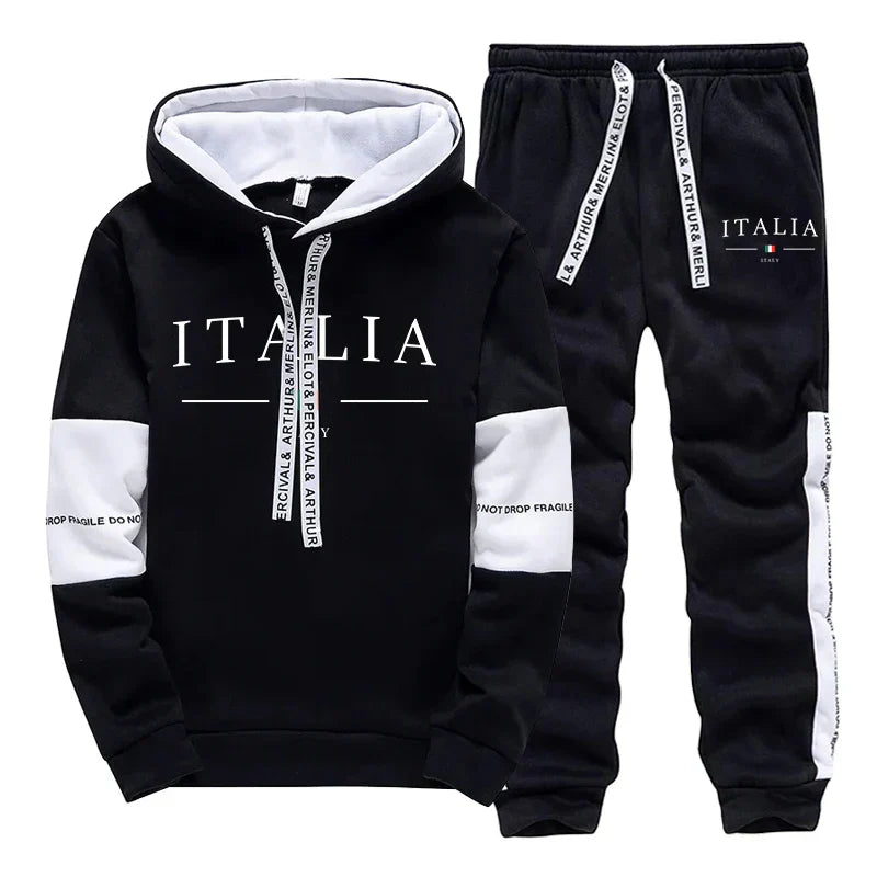 Hot Sales Mens Tracksuit Printing Casual Sweatshirts Sportswear Outdoors Sports Jogging Mens Clothing Single Piece Hoodie Pants
