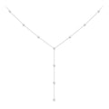 Rhodium Plated 0.1ct Full Moissanite Necklace for Women Sparkling Jewelry S925 Sterling Silver Pendant Girls Party Gift