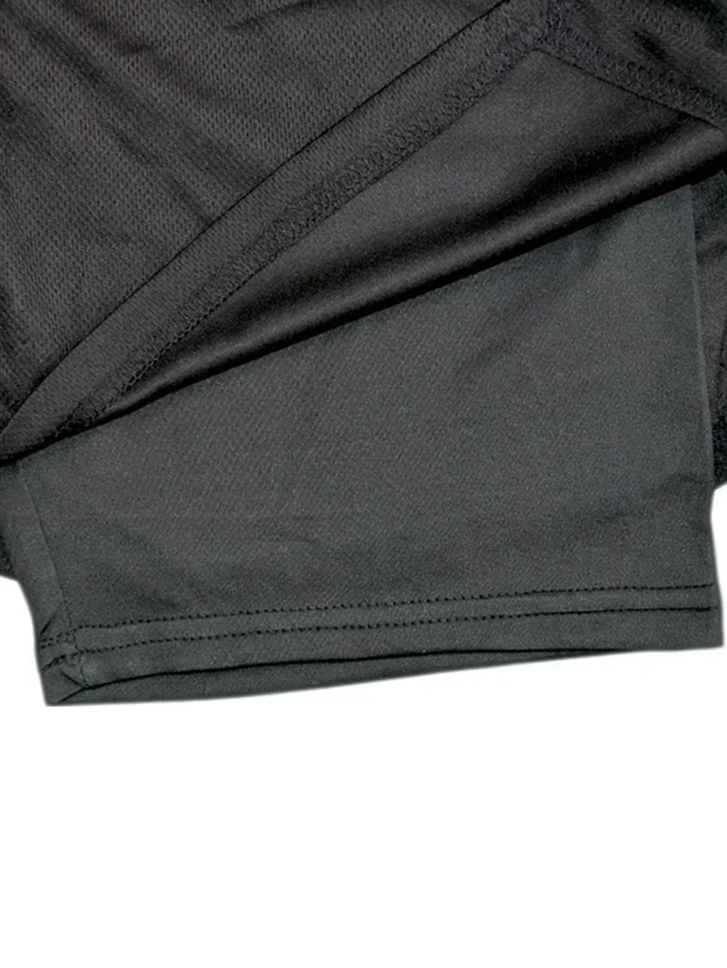Funny Face 2 in 1 Shorts T Shirt Suits Men's Fitness Breathable Second Skin Compression Shirts Sets Gym Double Deck Shorts