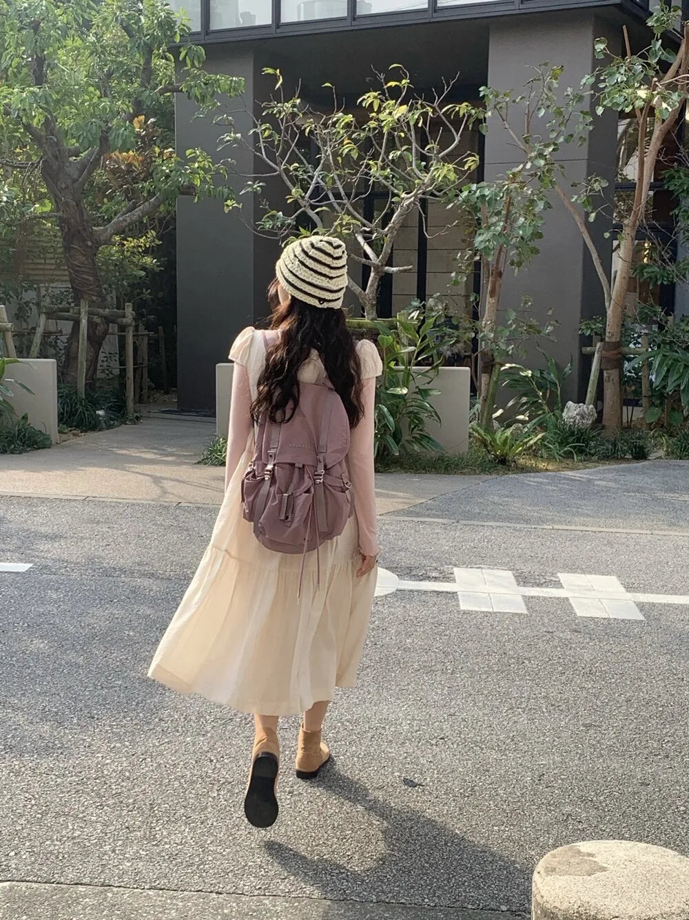 Spring 2025 Chic A-Line Dr Korean Sle Long Svel Women's Faionable Gown Ele Personali Commute Suitable Dr