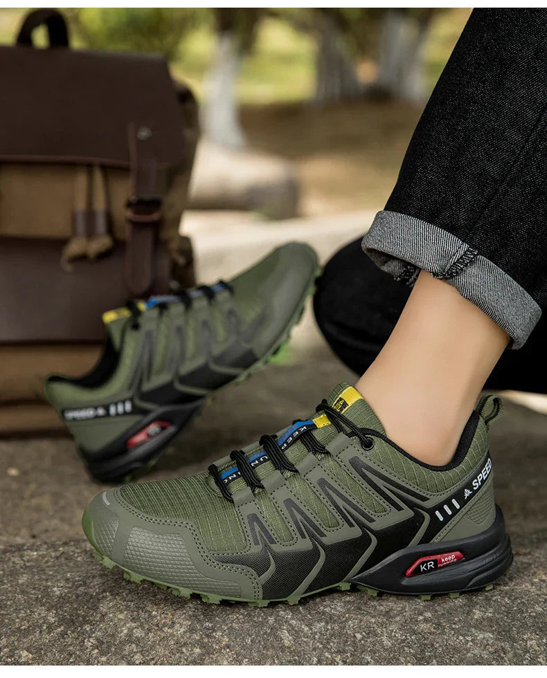 Men Women Waterproof Hiking Shoes Outdoor Camping Trainers Mountain Climbing Trekking Sneakers Walking Hunting Tactical Boots