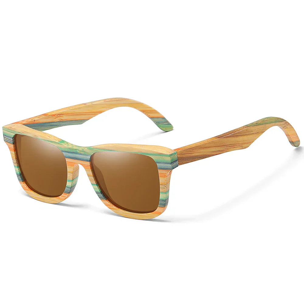 Natural Bamboo And Wooden Sunglasses VIP Manual Polarized Glasses Luxury brand Environmental Degradable Glasses Gift Box