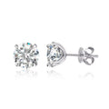 18K Plated 0.1-3CT Moissanite Stud Earrings for Women Men Sparkling Classic Bridal Jewelry 925 Silver Rose Gold Earring