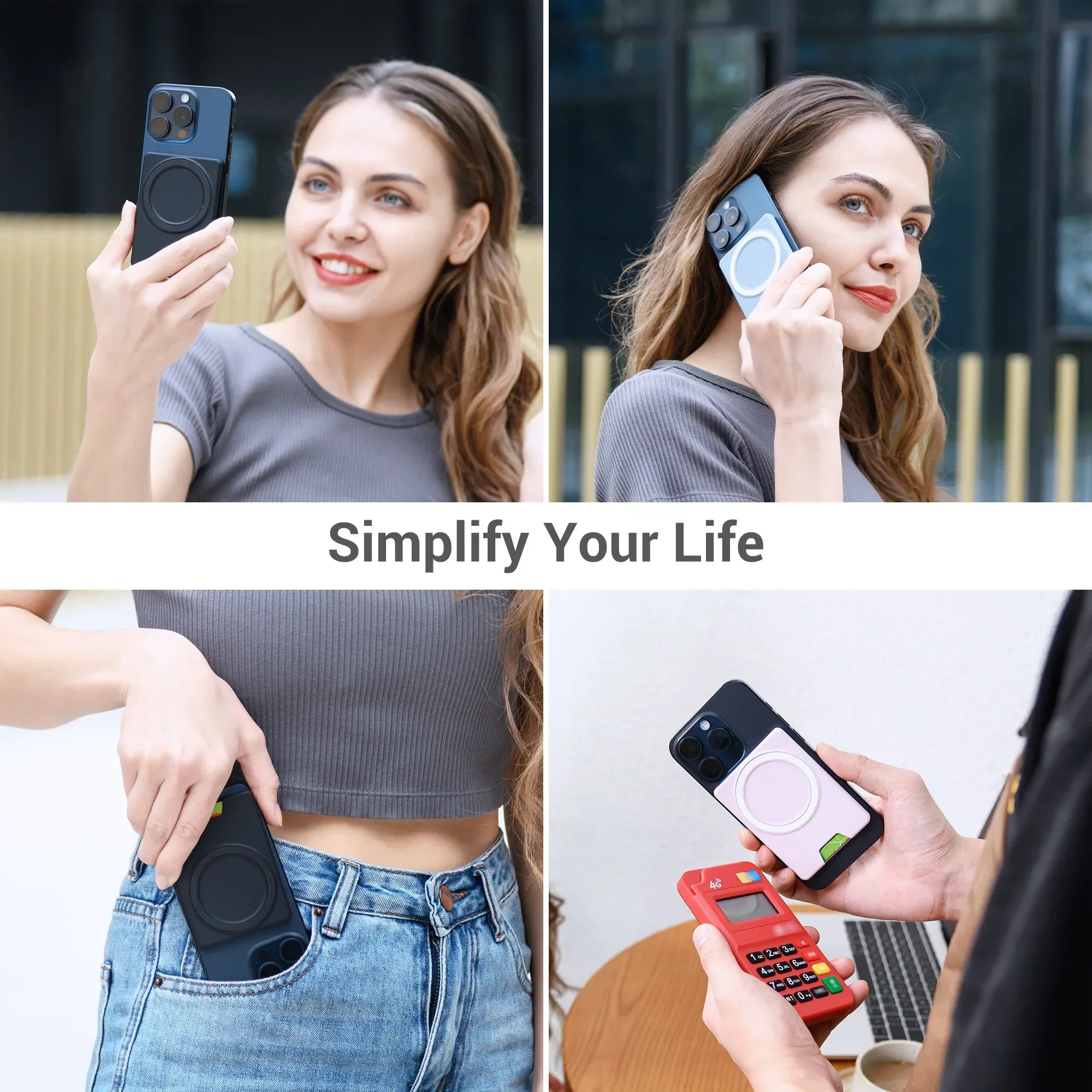 For Magsafe Wallet Card Holder Magnetic Case Ultrathin For iPhone 17 16 Pro Max 15 14 Strong Adsorption Magnet Slot Card Holder