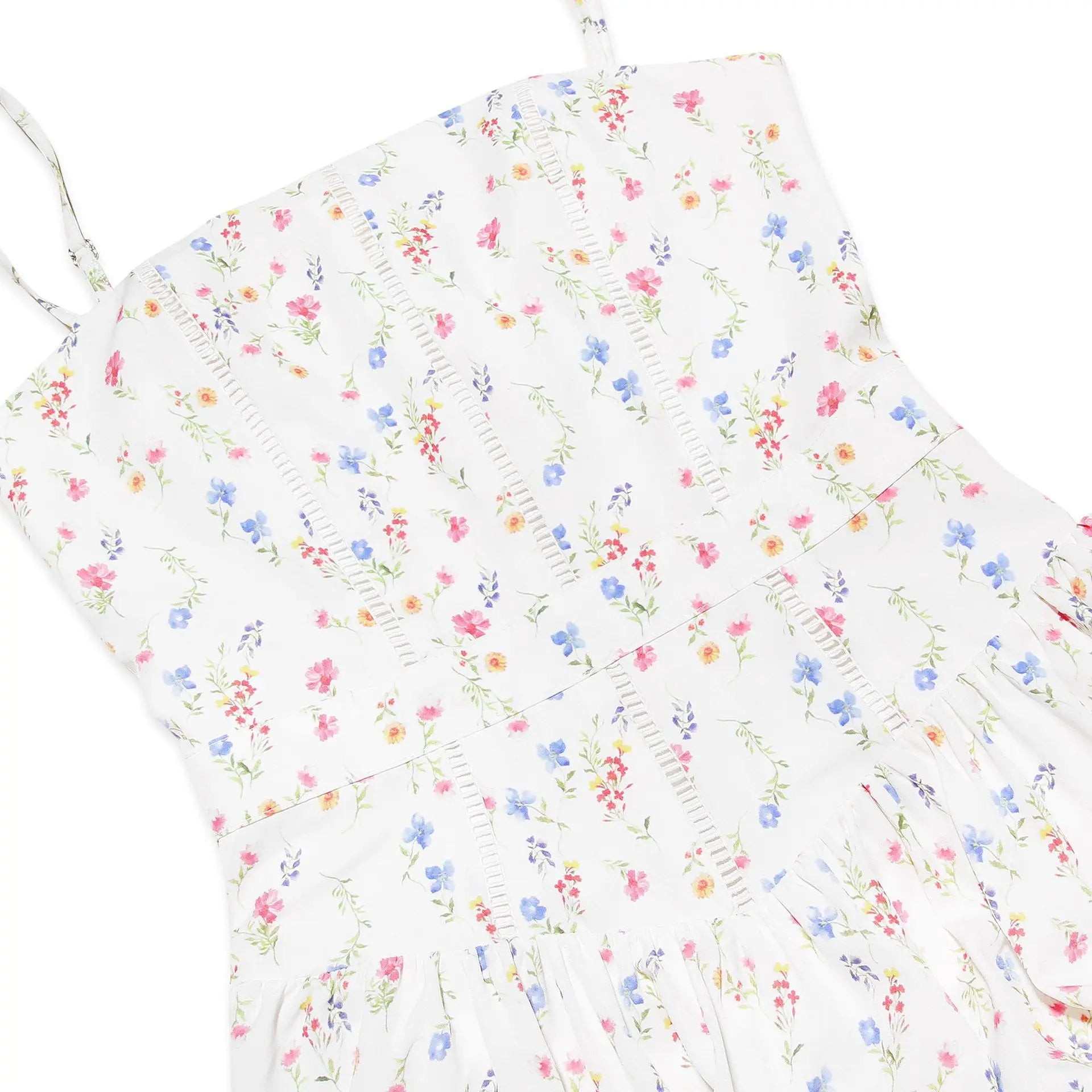 Summer Floral Print Dress Elegant 2025 New Arrivals Spaghetti Strap Flare Dress Maxi Holiday Party Dresses Women