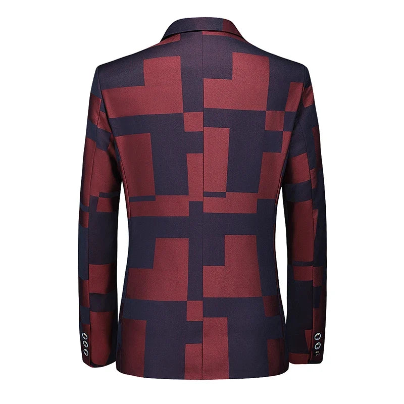 2026 New Men Business Social Suit Jacket Summer Male Single Breasted Thin Dress Male Jacquard Blazers Coats