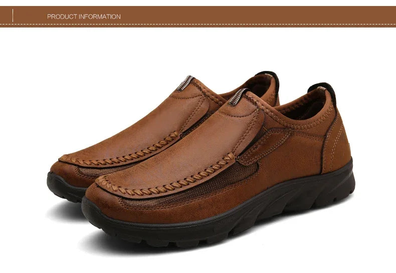 Men Casual Shoes Breathable Loafers Sneakers Fashion Comfortable Flat Handmade Retro Leisure Loafers Shoes Men Shoes