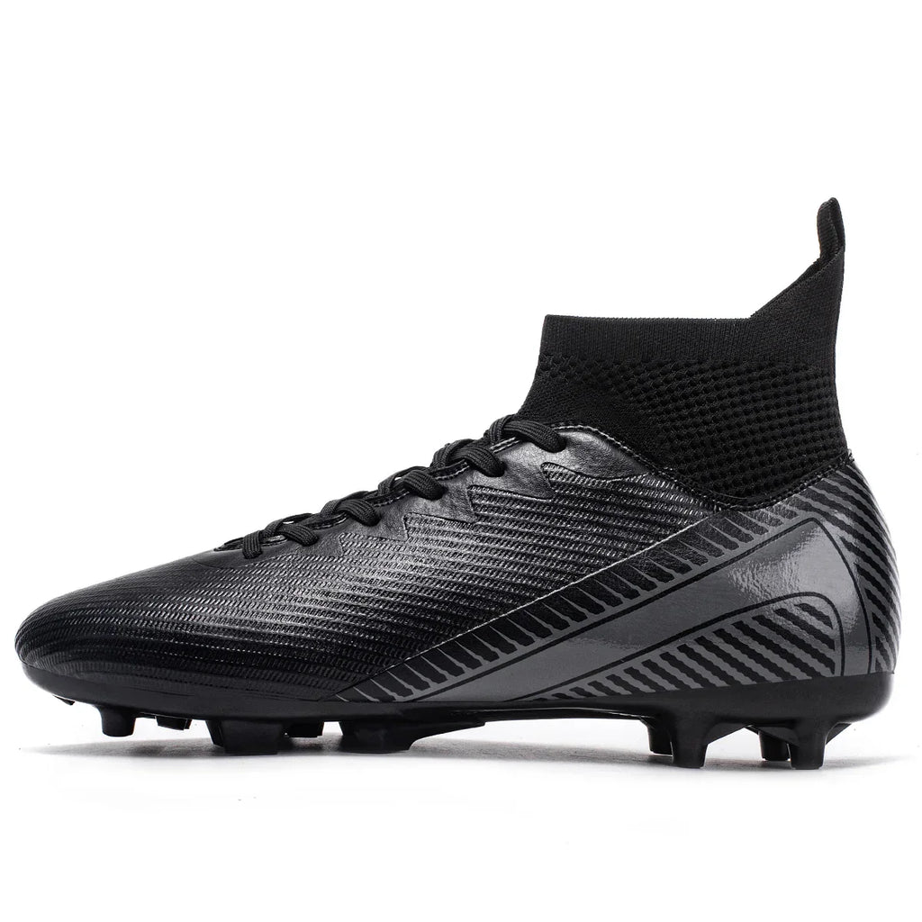 AG/FG Football Boots Unisex Kids Youth PU+Fabric Upper TPU Sole Anti-Slip Durable Outdoor Sports Pitch Training Shoes