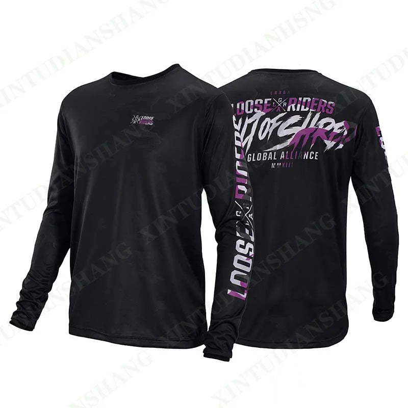 Loose Riders Men's Mountain Bike MTB Shirts Motocross Downhill Enduro BMX Racing MX Jerseys Ciclismo Bike Clothing Custom