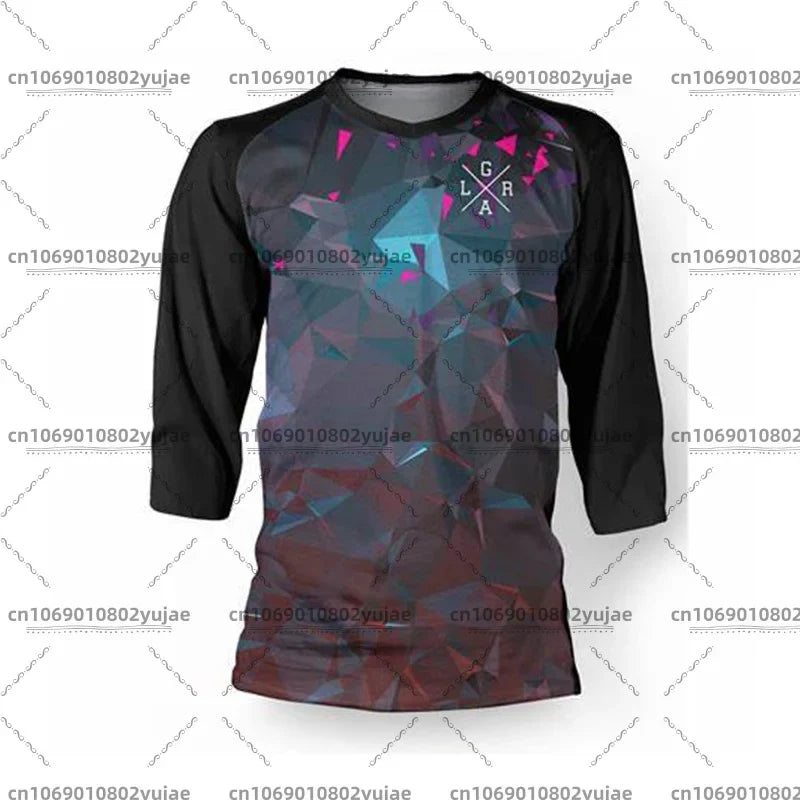 loose riders jersey men's 3/4 sleeve downhill jersey BMX enduro shirt dh motocross jersey mountain bike T-shirt