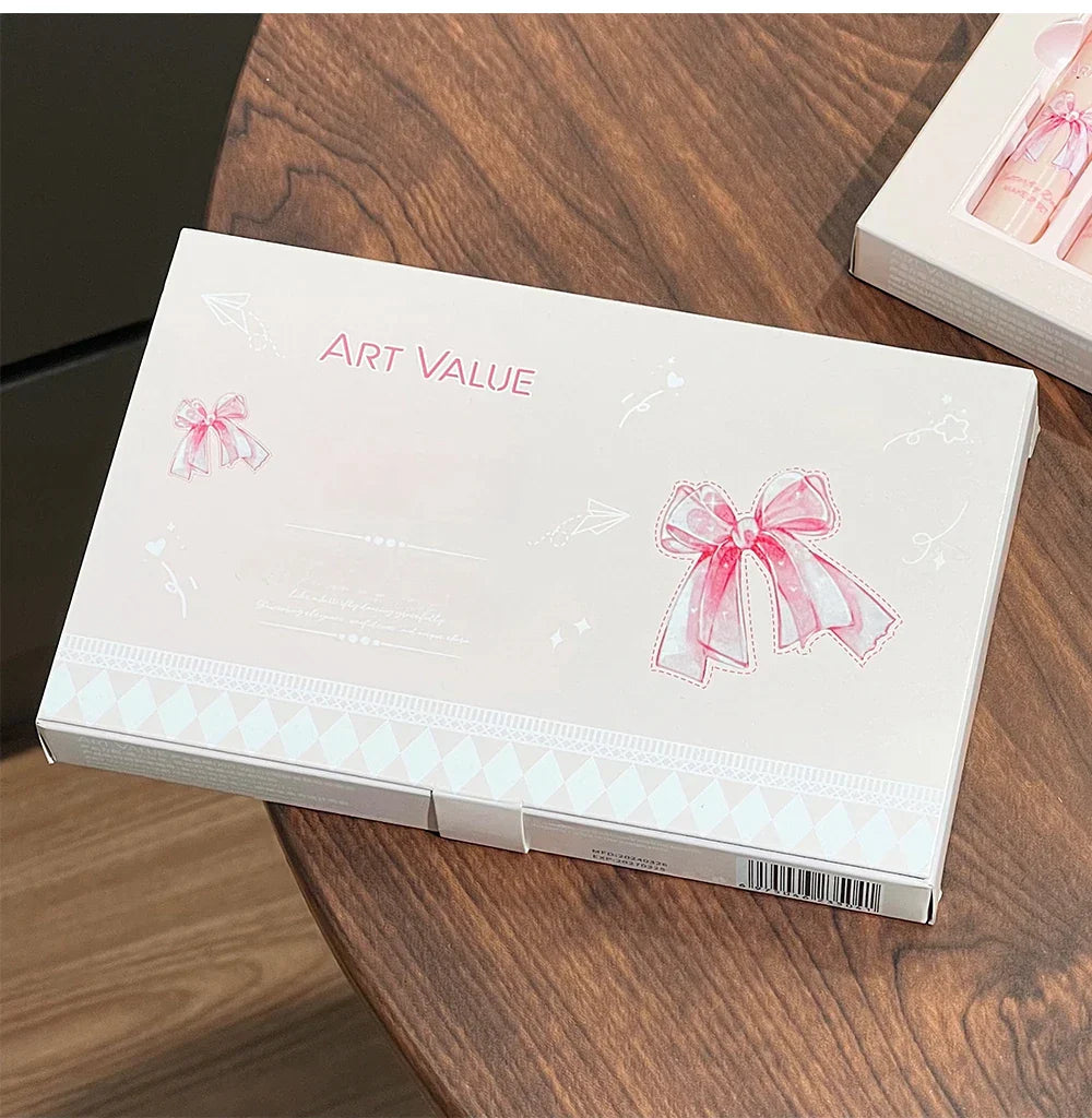 Makeup Sets Include 4Pcs Velvet Matte Lip Mud,1 Pc Blush Palette And 1 Necklace Gift Cosmetics Kits Lasting Lipgloss