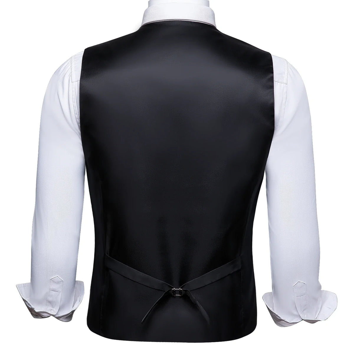 100 Colors Men Vest Tie Hanky Cufflinks Set Waistcoat Paisley Floral Jacquard Sleeveless Jacket Wedding Business