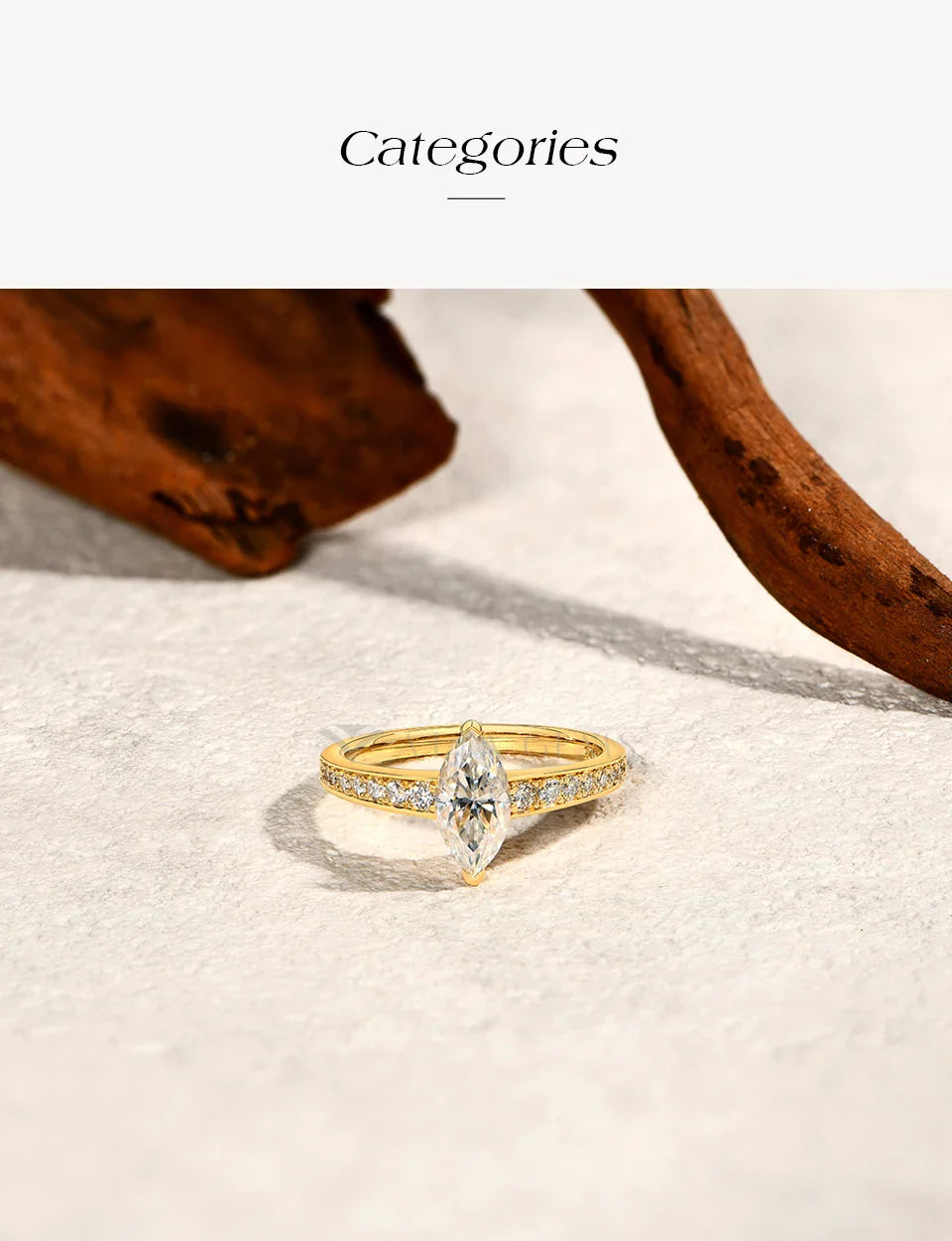 1.0CT Moissanite Ring for Women 5*10mm Marquise Cut Stone S925 Pure Silver Wedding Engagement Luxury Rings Fine Jewelry
