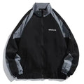 Men High Street Patchwork Color Black Windbreaker Coats Hip Hop Varsity Jacket Women Spring Autumn Thin Fashion College Jackets