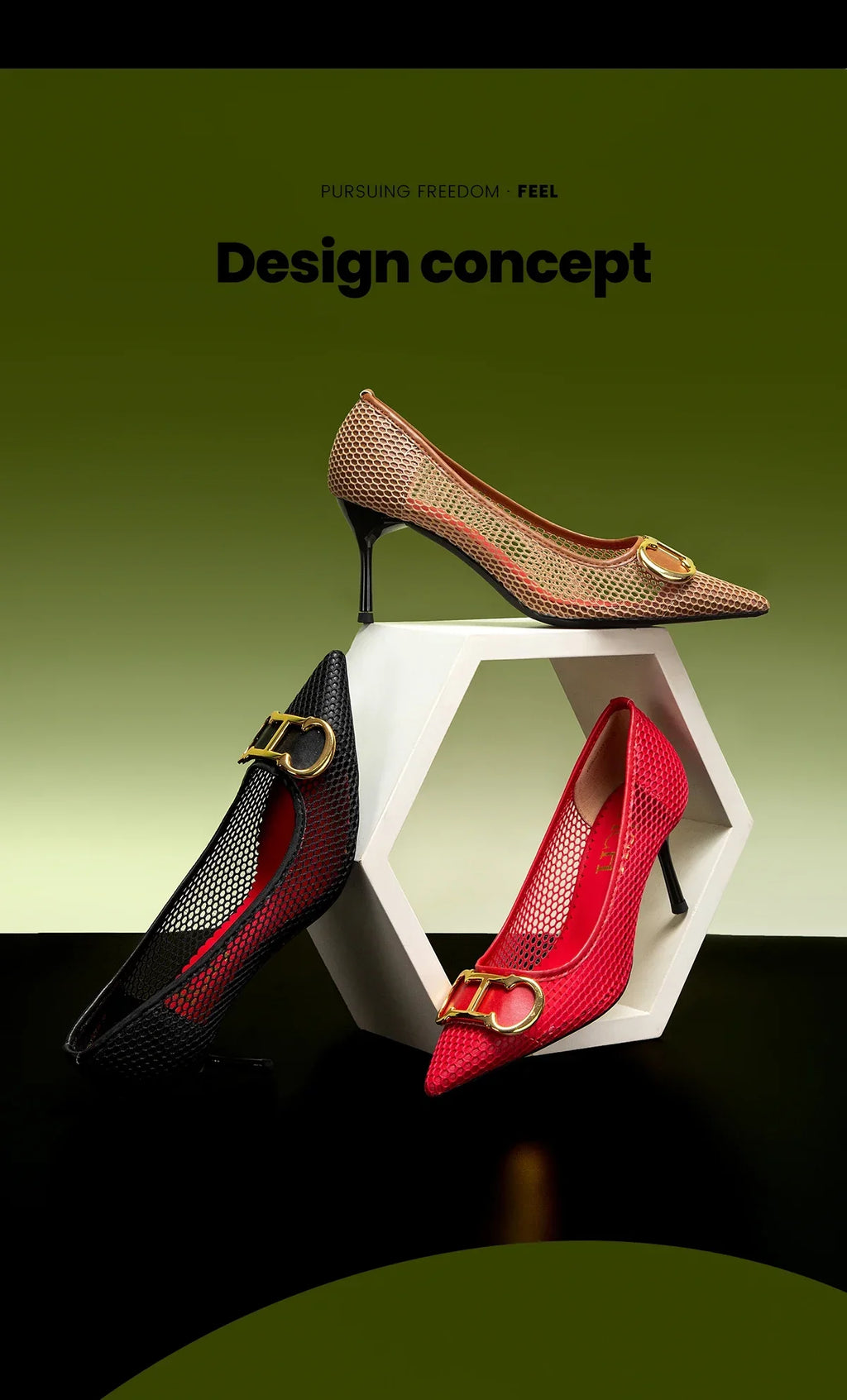 High Heels Red 2025 Spring New Hollow Business Women's Shoes 7cm Red Evening Shoes net