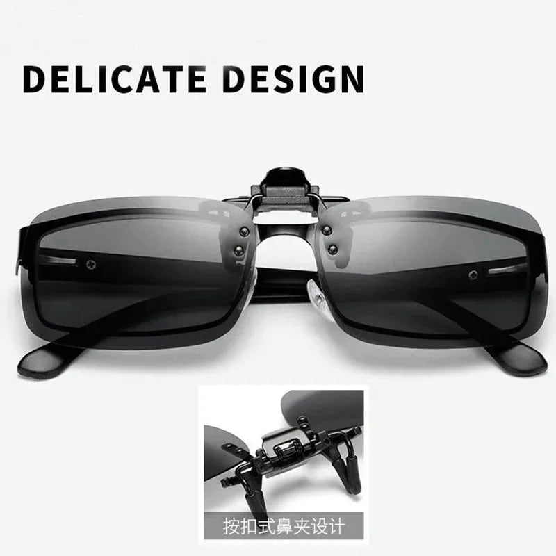 Sunglasses Myopia Glasses Clip Driver Fishing Night Vision Myopia Clipon Sun Shading Eyeglasses