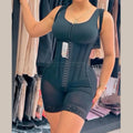 Postpartum Push Up Columbian Fajas Shapewear Front Breasted Modeling Tummy Control Shaper Open Crotch Seamless Tight Bodysuits