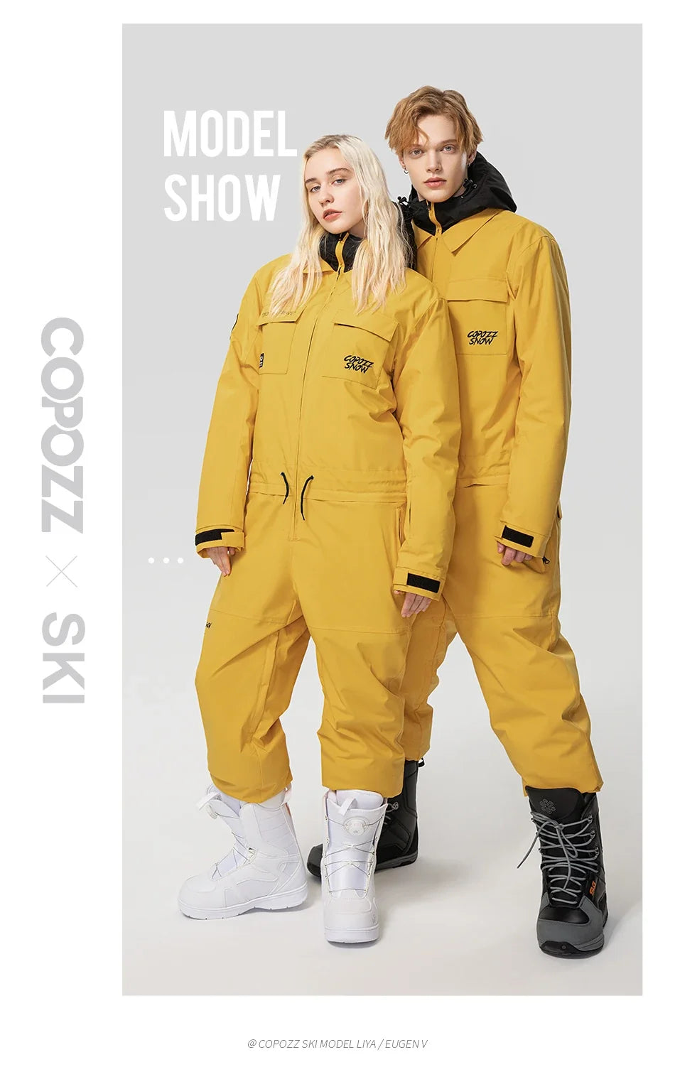 Winter Ski Suit Men Women Waterproof Warm Ski Overalls Outdoor Sports Snowboard One Piece Ski Jumpsuit Skiing Clothing