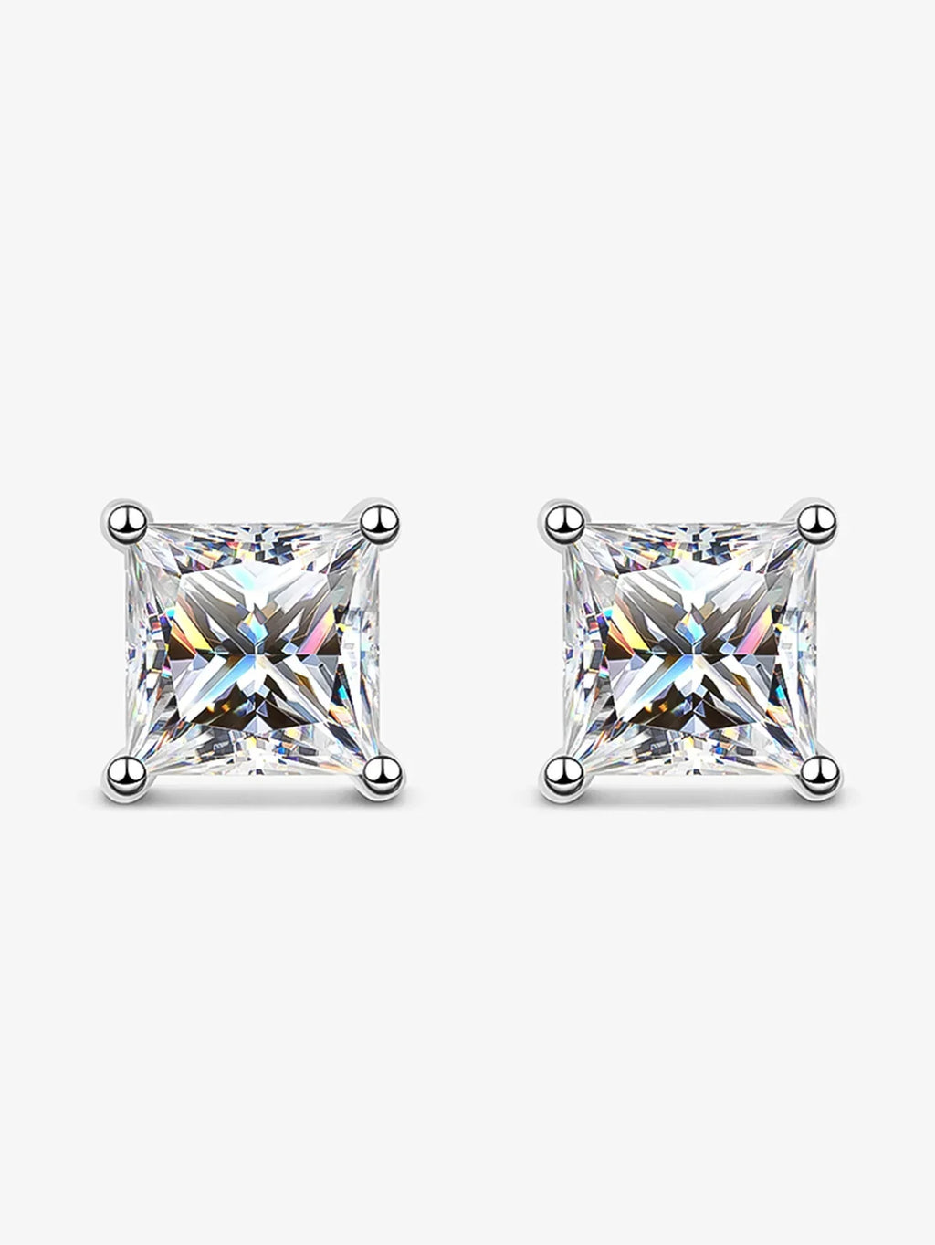 Real 1 Carat D Color Moissanite Stud Earrings For Women Top Quality 100% 925 Sterling Silver Sparkling Wedding Jewelry Hot