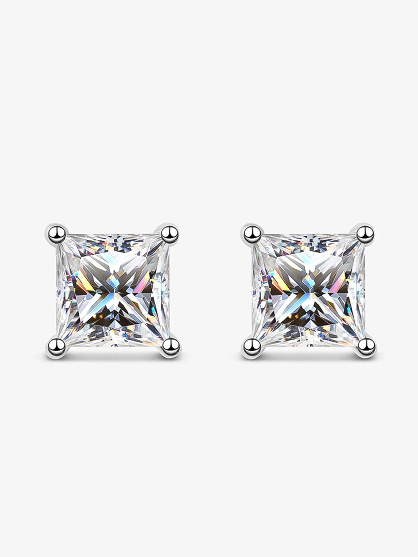 Real 1 Carat D Color Moissanite Stud Earrings For Women Top Quality 100% 925 Sterling Silver Sparkling Wedding Jewelry Hot
