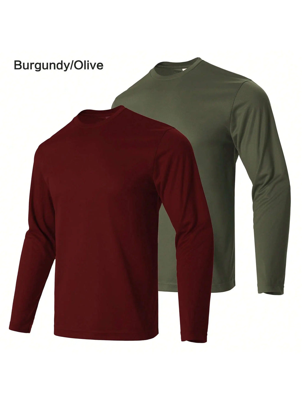 Men Performance Long Sleeve T Shirt Breathable Moisture Wicking Athletic Tops Quick Dry Workout Gym Running Outdoor Hiking Daily Casual Sport Tees
