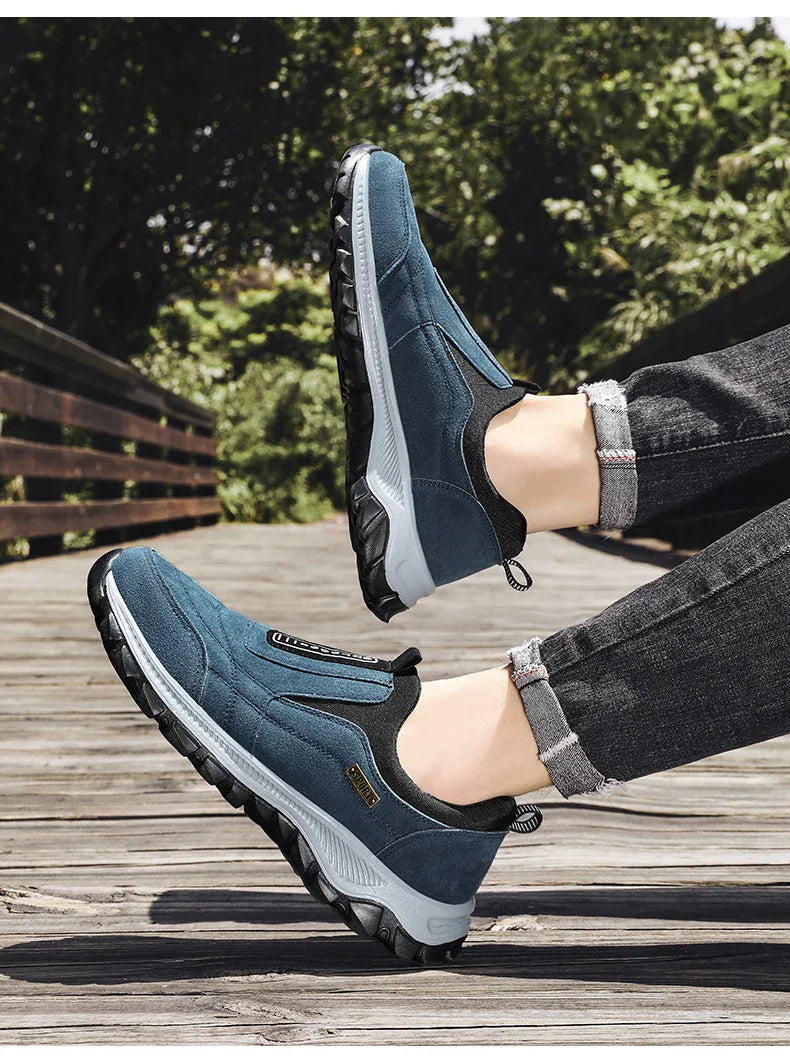 Outdoor Comprehensive Training Shoes Casual Men's Shoes Breathable Suede Leather Shoes Non-slip Walking Shoes Sports Shoes