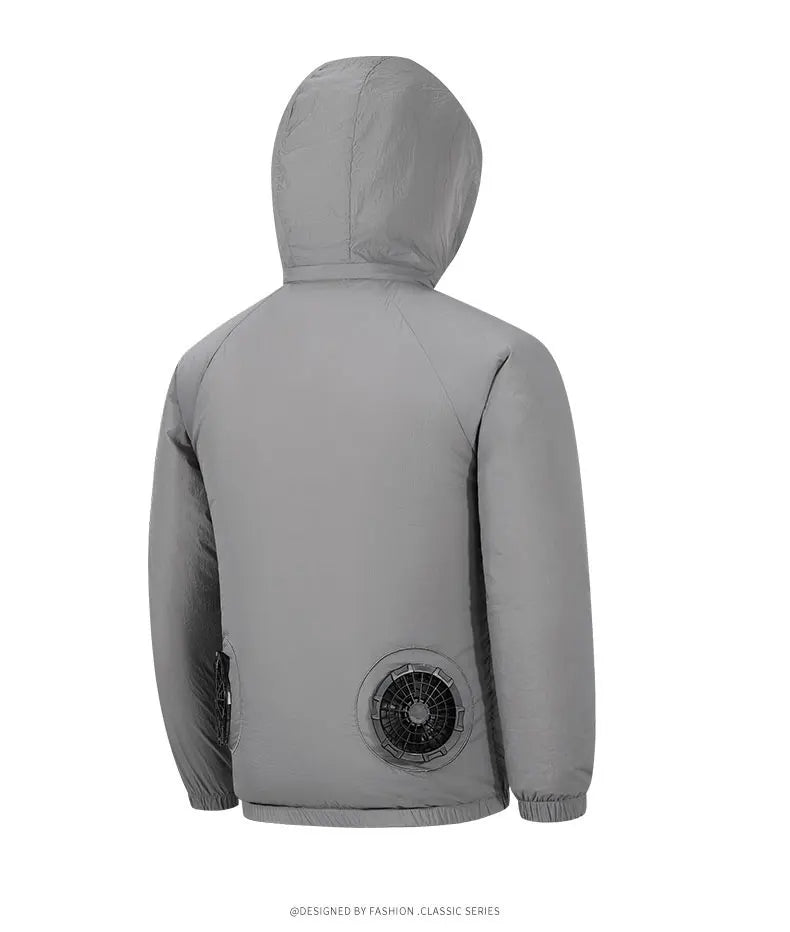 Portable Air Conditioner Jacket USB Fan Cooling Coat Outdoor Work Construction Fishing Hunting Lightweight Sun protection Jacket
