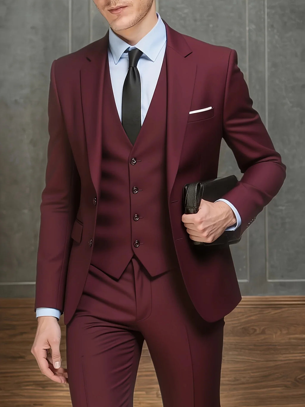 New Arrival Men's 3-Piece Suit Slim Fit Formal Set – Perfect for Wedding, Party, Business, Prom & All Formal Occasions