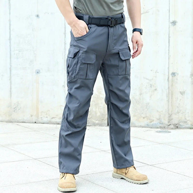 Men's Military Tactical Casual Pants Waterproof Combat Cargo Trousers Multi-pocket Casual Pant Outdoor Training Overalls Male