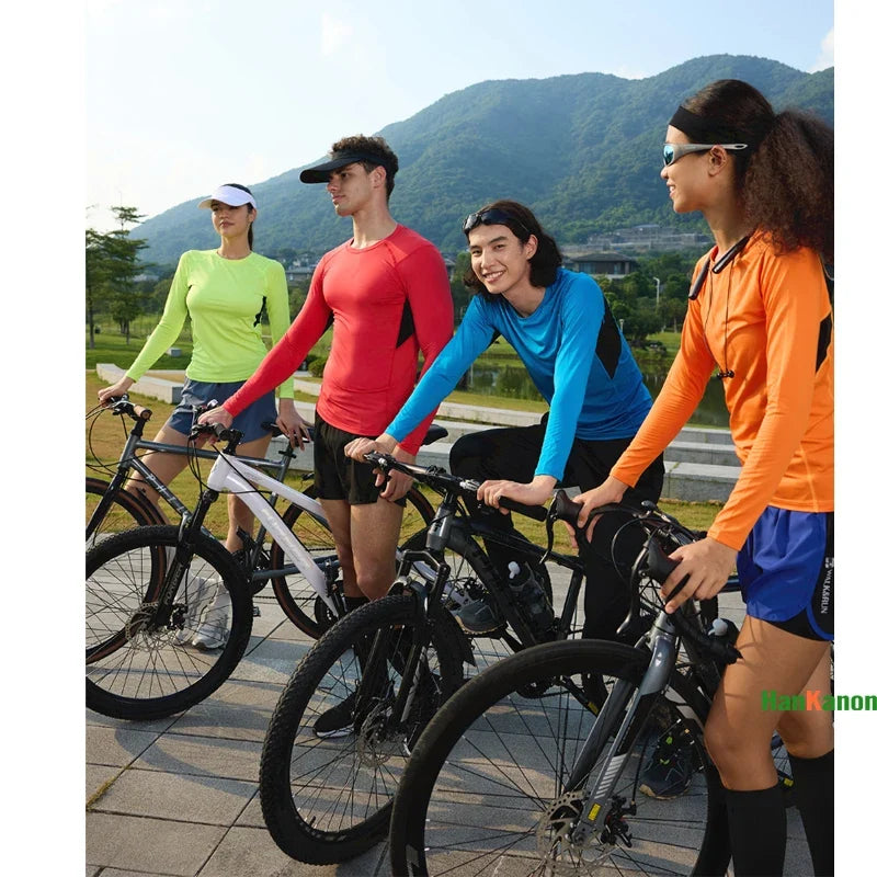 Spring Outdoor Sports Lightweight & Breathable Running-Specific Unisex Long-Sleeved Quick-Drying Training Top
