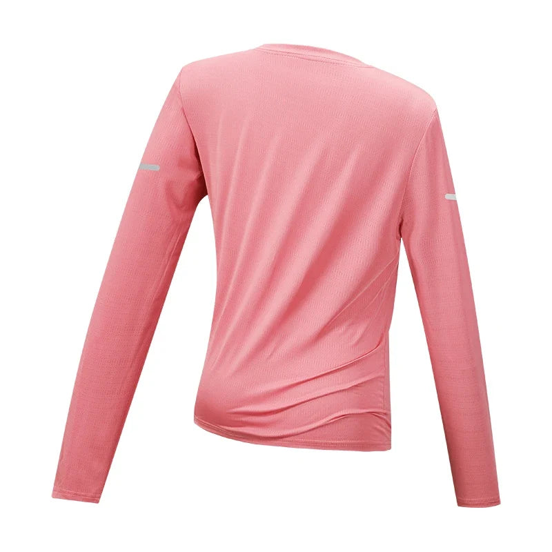 CHRLCK Women's Hiking Quick Drying T-shirts Breathable Camping Running Fishing Soft Elasticity Long Sleeve Tees Summer Autumn