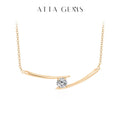 Luxury 5.0mm D Color Moissanite Necklace for Women Real 925 Sterling Silver Moissanite Diamond Wedding Anniversary Gift
